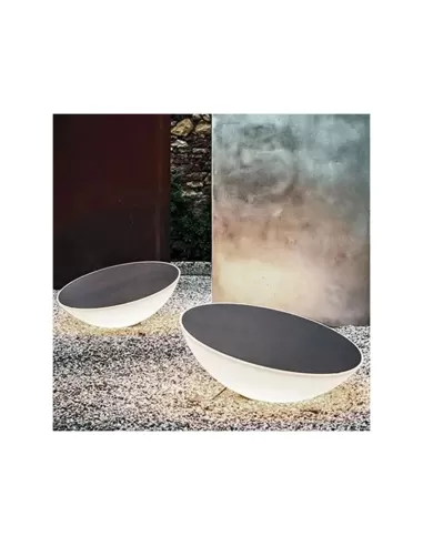 Foscarini 2280030b Solar-Innenraum, weiß, Durchmesser 79 cm, H 31 cm, E27, 25 W